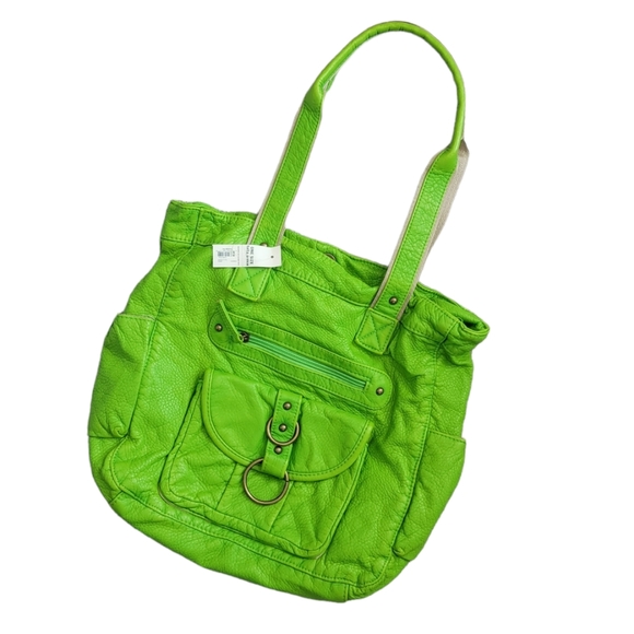 Faded Glory Bags Nwt Vintage 0s Faded Glory Lime Green Shoulder Bag